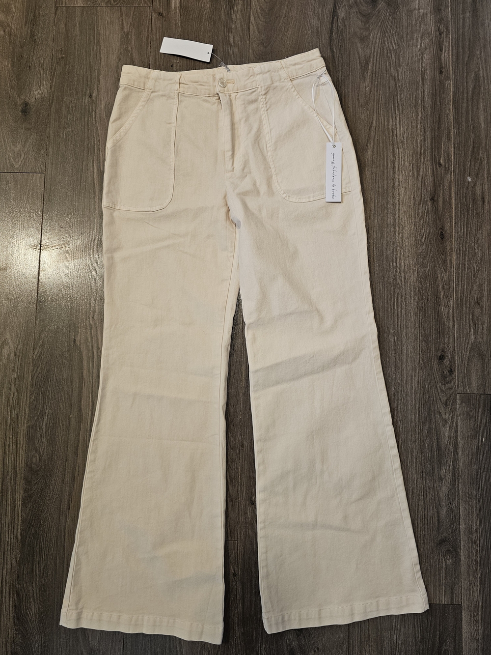 YFB- Young Fabolous And Broke-Women’s Wide-Leg Jeans - Cream- NWT